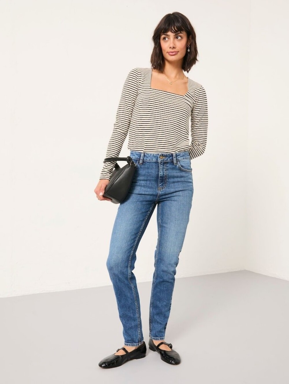 FatFace Shenley Slim Jeans Women's US 10 Light Wash Slim Straight Denim